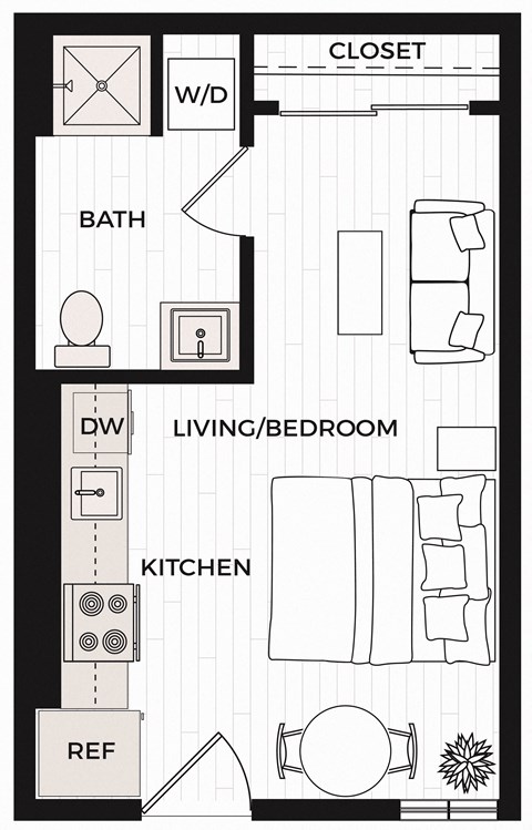 Studio B Floor Plan